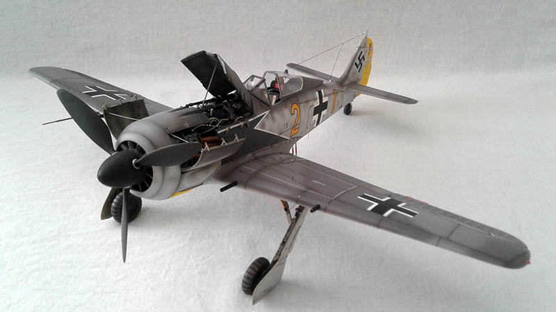 Hasegawa 1 32 Focke Wulf Fw 190 A 5 W Nr 7334 Yellow 2 Large Scale